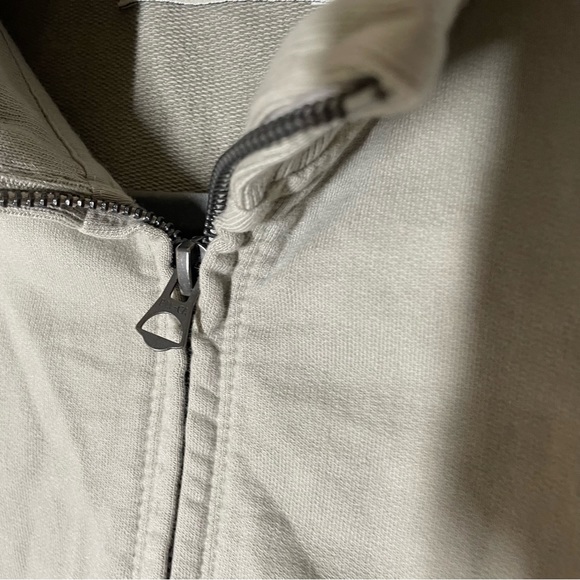 Buck Mason Mens Flint Grey Venice Wash Brushed Loopback Track Jacket Size Medium - Picture 6 of 8